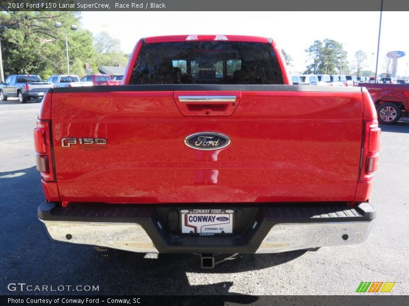 Race Red / Black 2016 Ford F150 Lariat SuperCrew