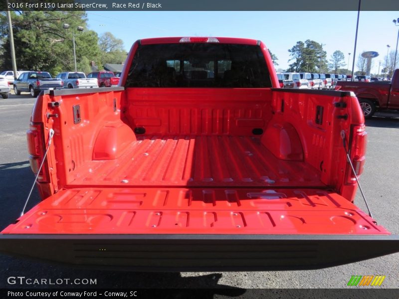 Race Red / Black 2016 Ford F150 Lariat SuperCrew