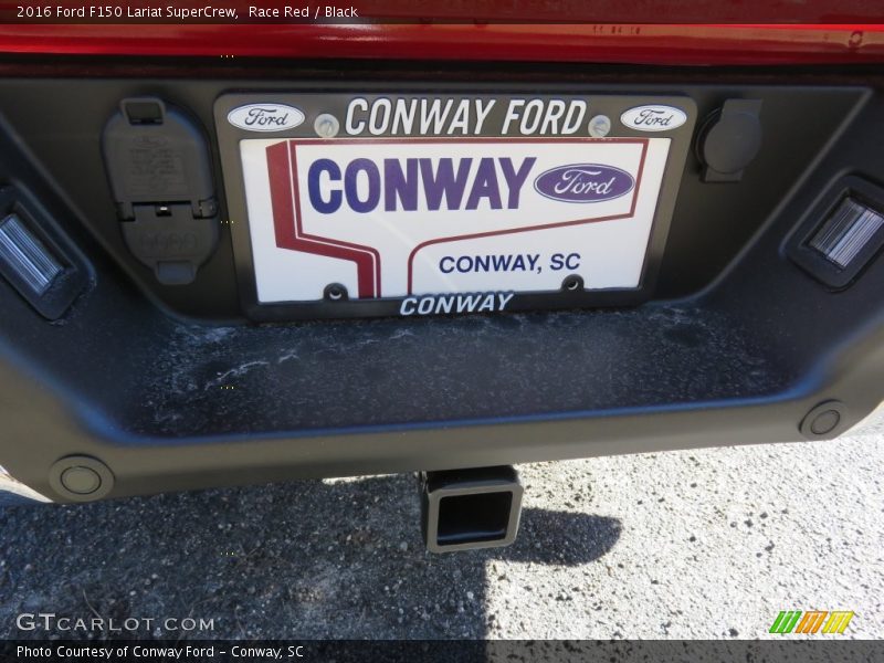 Race Red / Black 2016 Ford F150 Lariat SuperCrew
