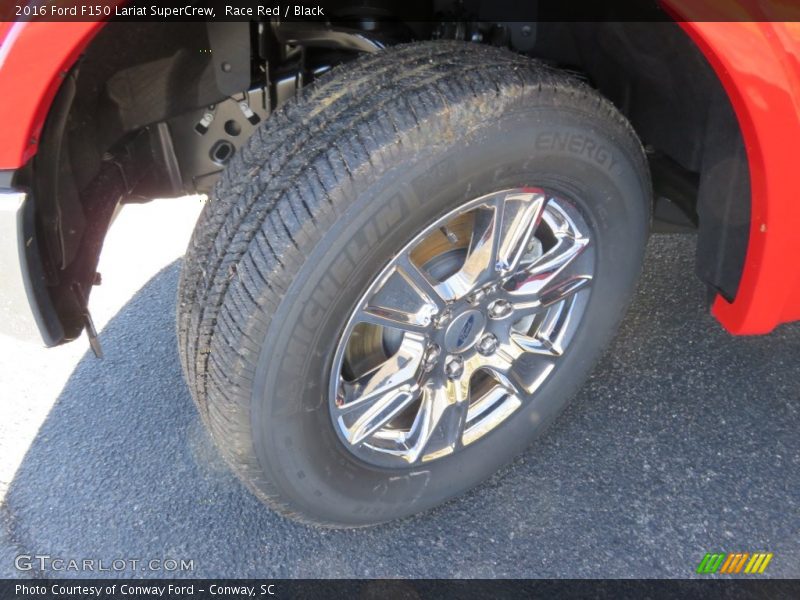 Race Red / Black 2016 Ford F150 Lariat SuperCrew