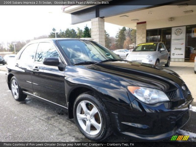 Obsidian Black Pearl / Anthracite Black 2006 Subaru Impreza 2.5i Sedan