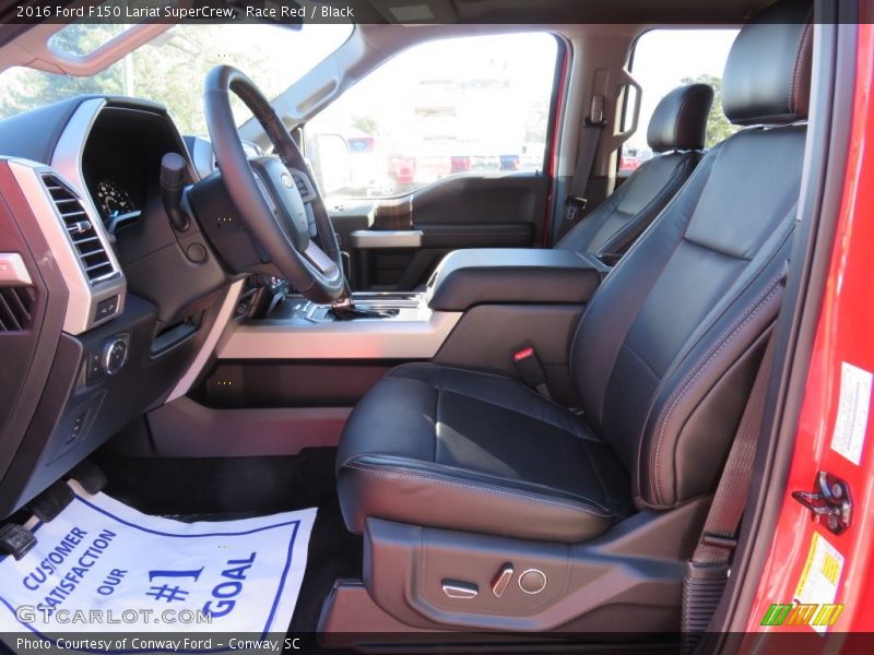 Race Red / Black 2016 Ford F150 Lariat SuperCrew