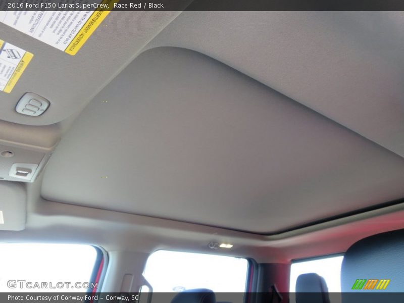 Race Red / Black 2016 Ford F150 Lariat SuperCrew