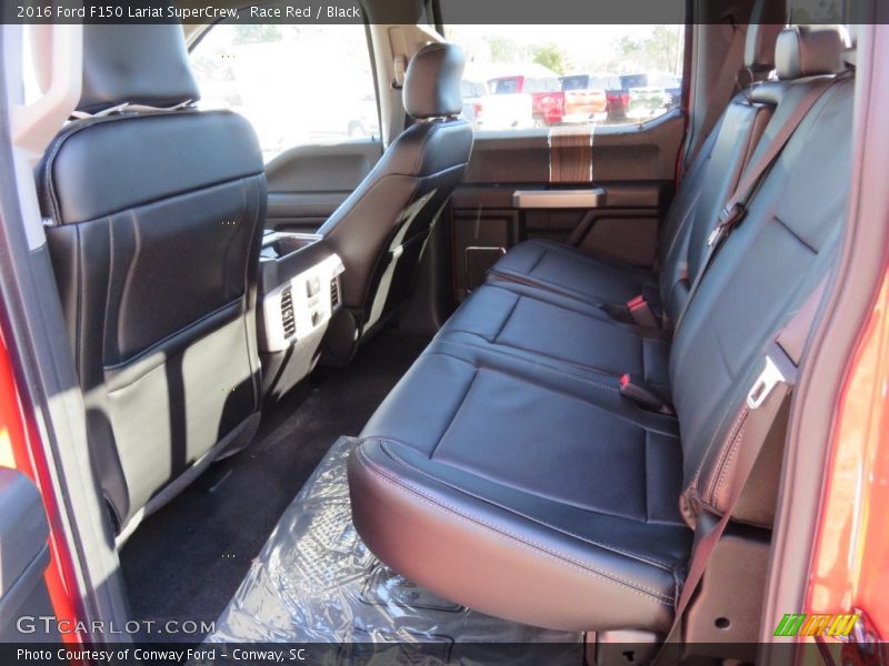 Race Red / Black 2016 Ford F150 Lariat SuperCrew