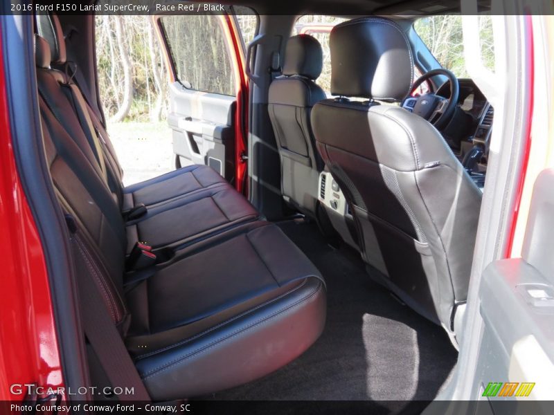 Race Red / Black 2016 Ford F150 Lariat SuperCrew