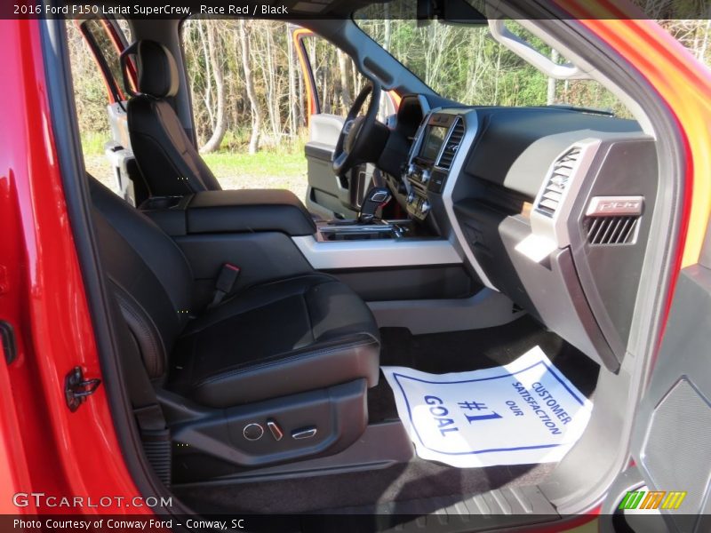 Race Red / Black 2016 Ford F150 Lariat SuperCrew