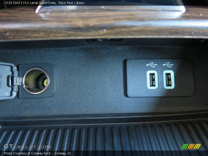 Race Red / Black 2016 Ford F150 Lariat SuperCrew