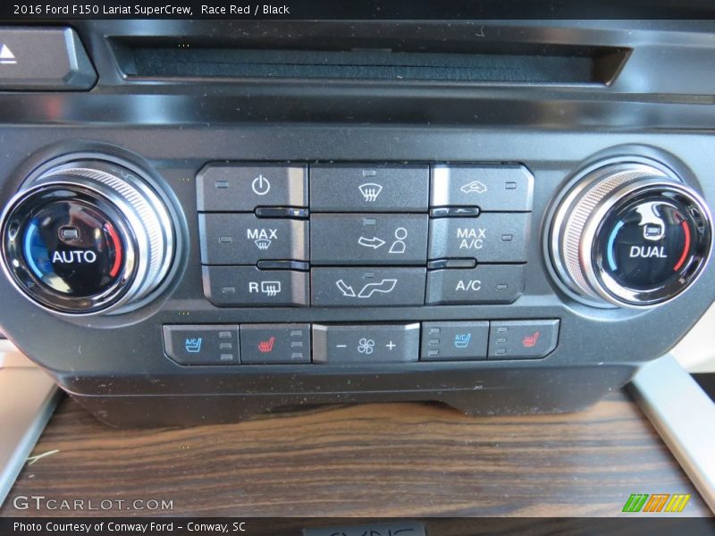Race Red / Black 2016 Ford F150 Lariat SuperCrew