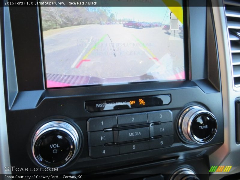 Race Red / Black 2016 Ford F150 Lariat SuperCrew