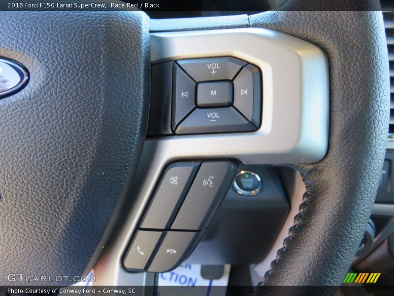Race Red / Black 2016 Ford F150 Lariat SuperCrew