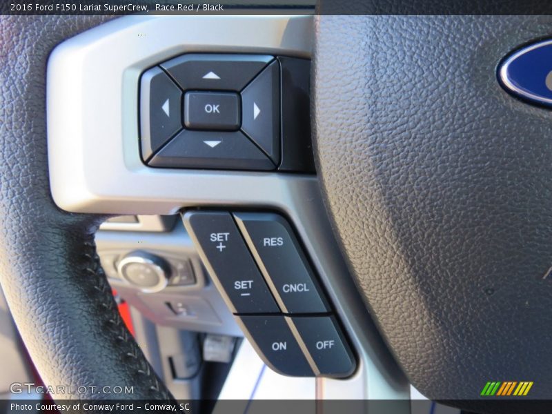 Race Red / Black 2016 Ford F150 Lariat SuperCrew