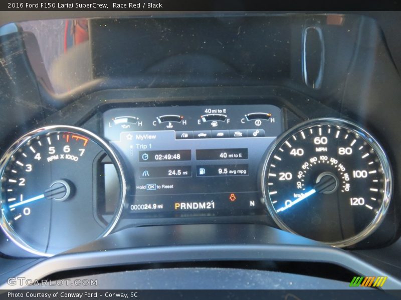 Race Red / Black 2016 Ford F150 Lariat SuperCrew