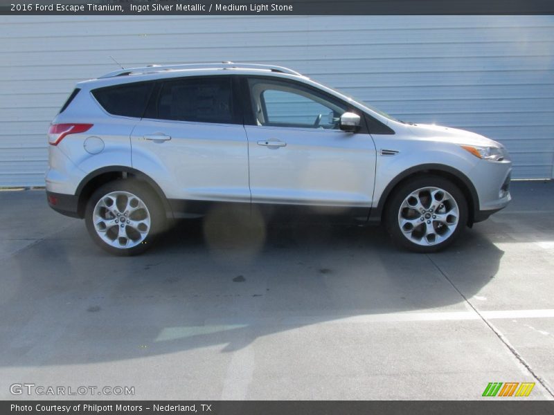 Ingot Silver Metallic / Medium Light Stone 2016 Ford Escape Titanium