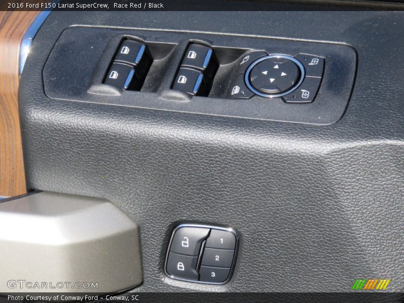 Race Red / Black 2016 Ford F150 Lariat SuperCrew