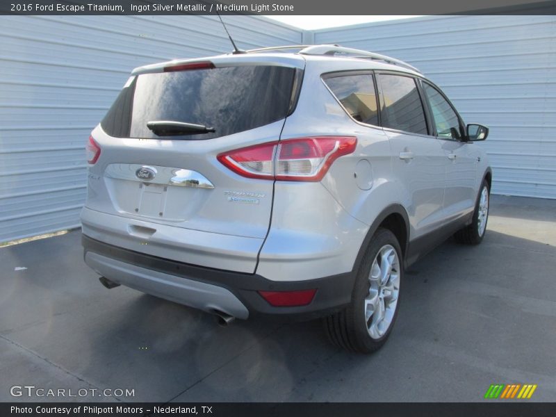 Ingot Silver Metallic / Medium Light Stone 2016 Ford Escape Titanium