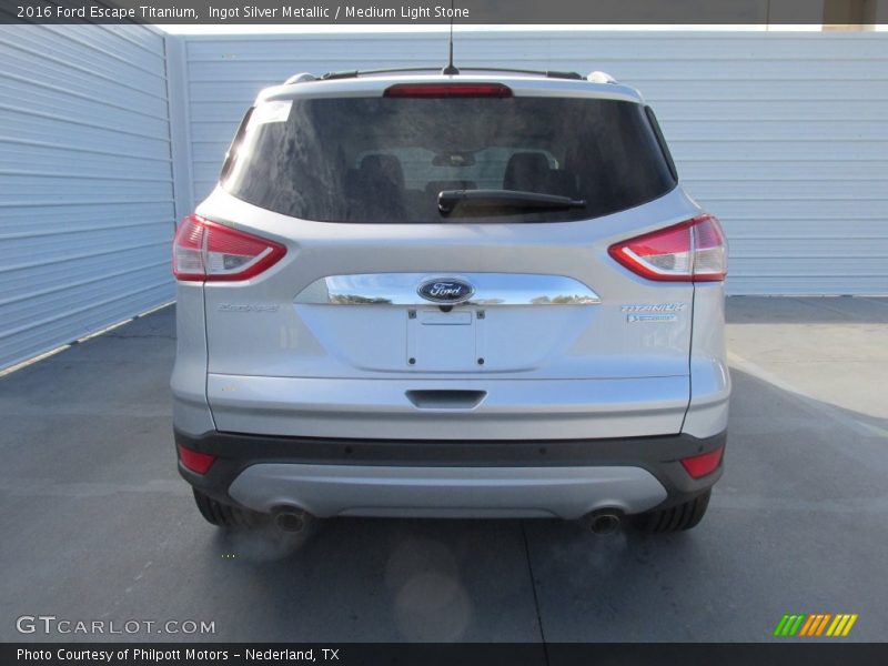 Ingot Silver Metallic / Medium Light Stone 2016 Ford Escape Titanium