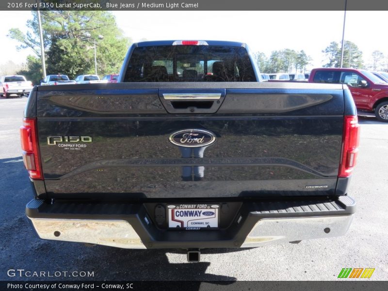 Blue Jeans / Medium Light Camel 2016 Ford F150 Lariat SuperCab
