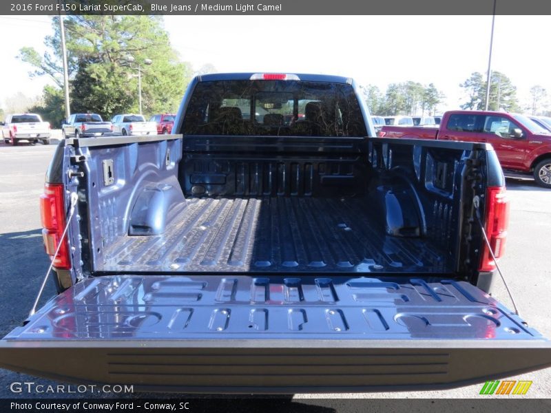 Blue Jeans / Medium Light Camel 2016 Ford F150 Lariat SuperCab