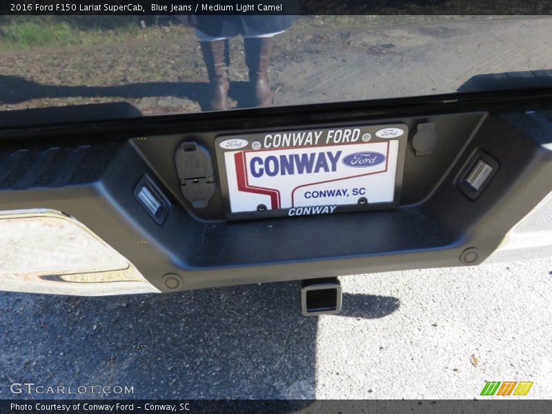 Blue Jeans / Medium Light Camel 2016 Ford F150 Lariat SuperCab
