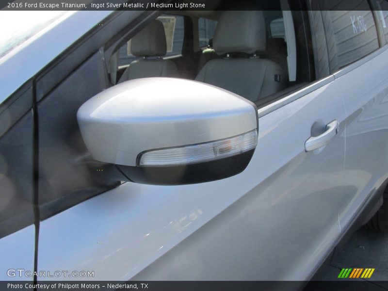 Ingot Silver Metallic / Medium Light Stone 2016 Ford Escape Titanium