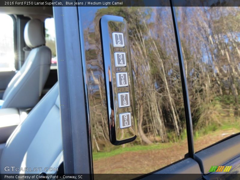 Blue Jeans / Medium Light Camel 2016 Ford F150 Lariat SuperCab