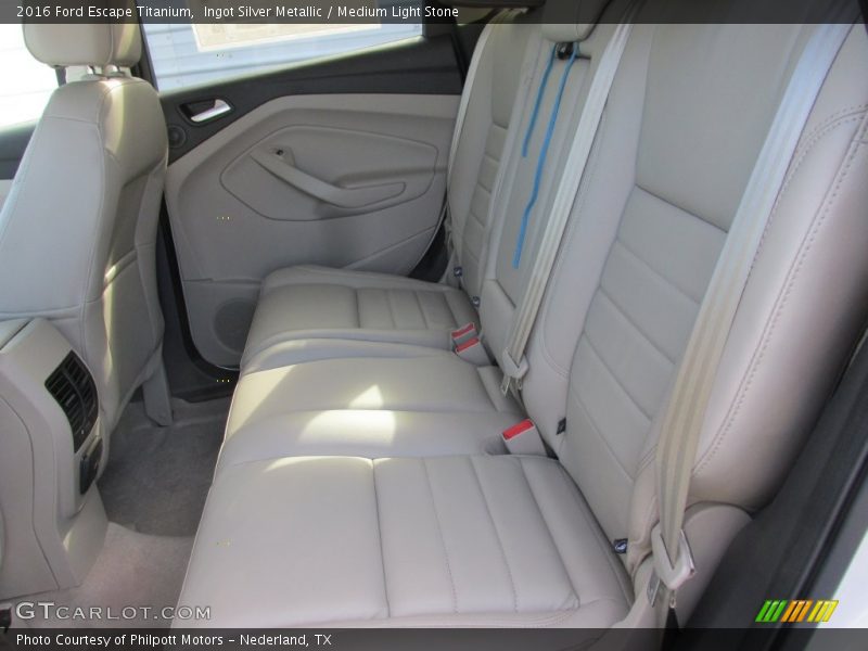 Ingot Silver Metallic / Medium Light Stone 2016 Ford Escape Titanium