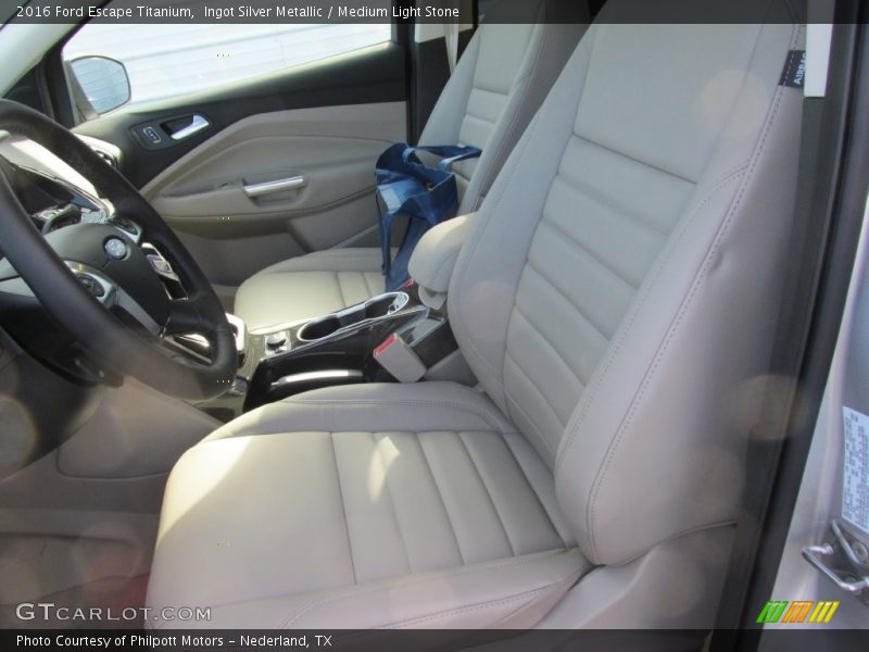 Ingot Silver Metallic / Medium Light Stone 2016 Ford Escape Titanium