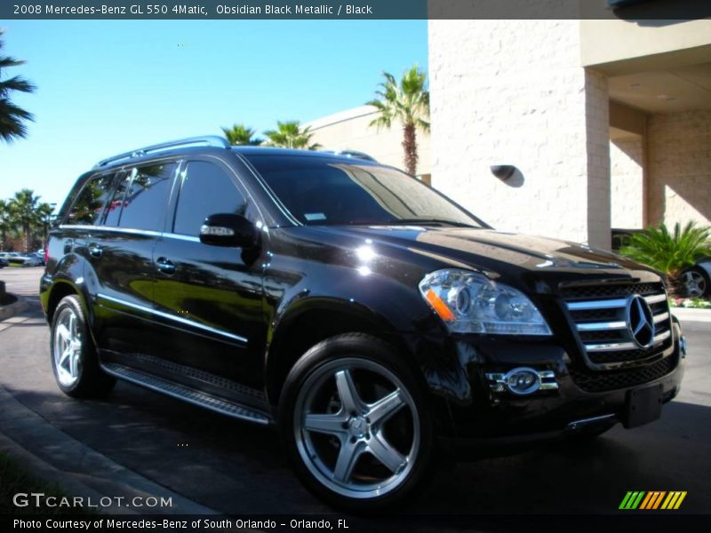 Obsidian Black Metallic / Black 2008 Mercedes-Benz GL 550 4Matic