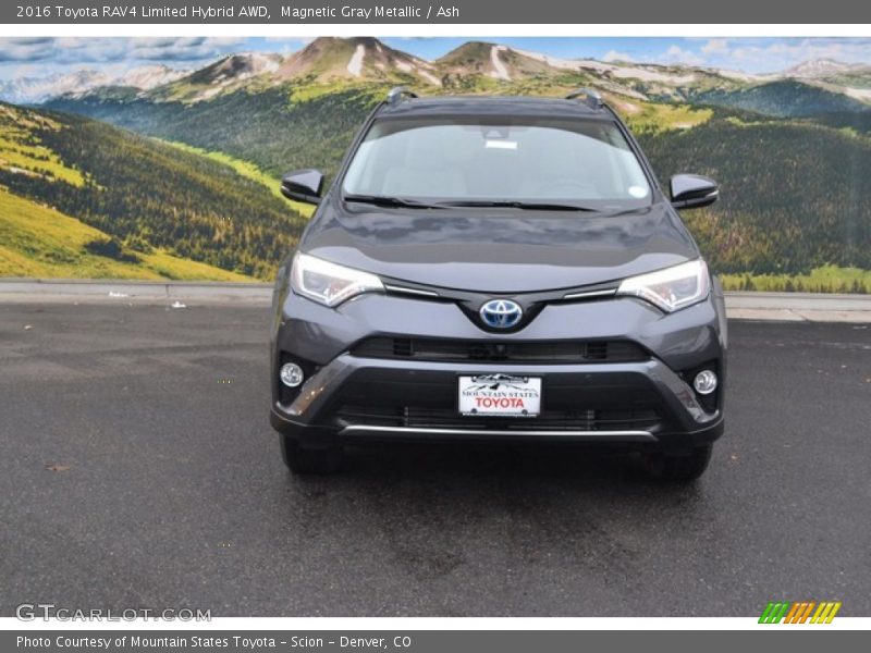 Magnetic Gray Metallic / Ash 2016 Toyota RAV4 Limited Hybrid AWD