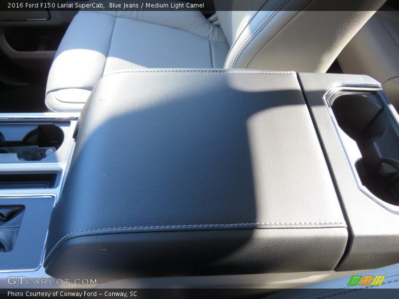 Blue Jeans / Medium Light Camel 2016 Ford F150 Lariat SuperCab