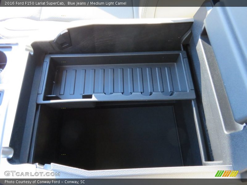Blue Jeans / Medium Light Camel 2016 Ford F150 Lariat SuperCab