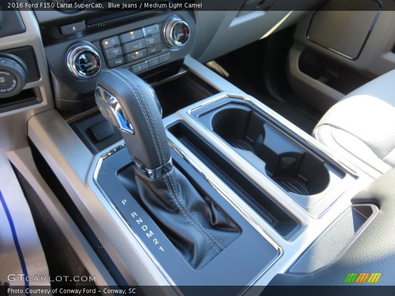 Blue Jeans / Medium Light Camel 2016 Ford F150 Lariat SuperCab