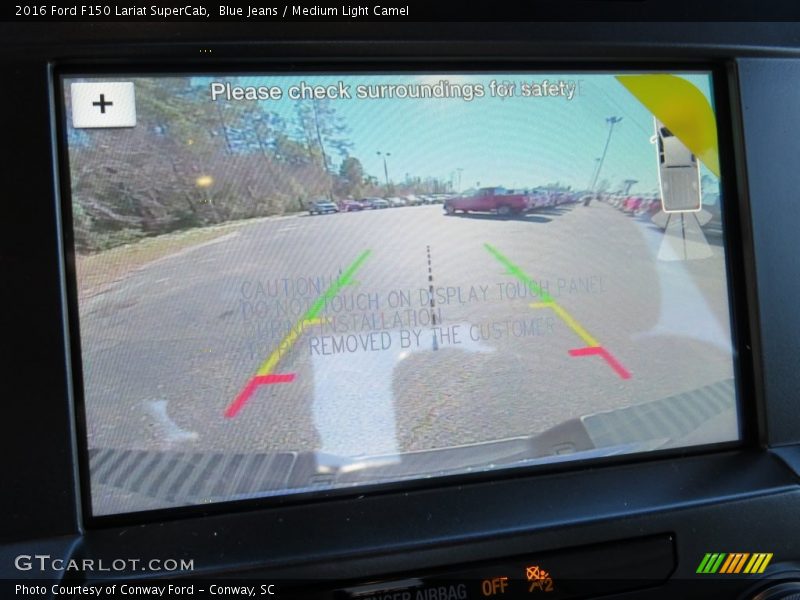 Blue Jeans / Medium Light Camel 2016 Ford F150 Lariat SuperCab