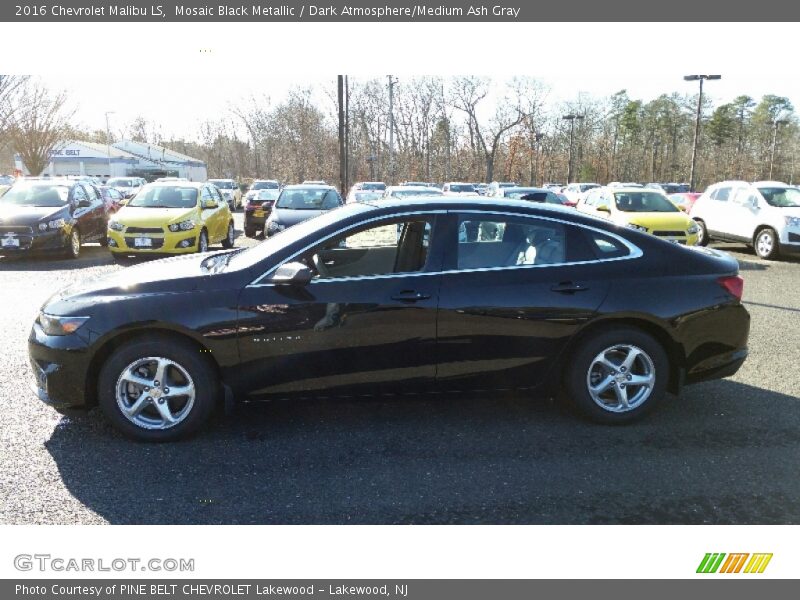 Mosaic Black Metallic / Dark Atmosphere/Medium Ash Gray 2016 Chevrolet Malibu LS