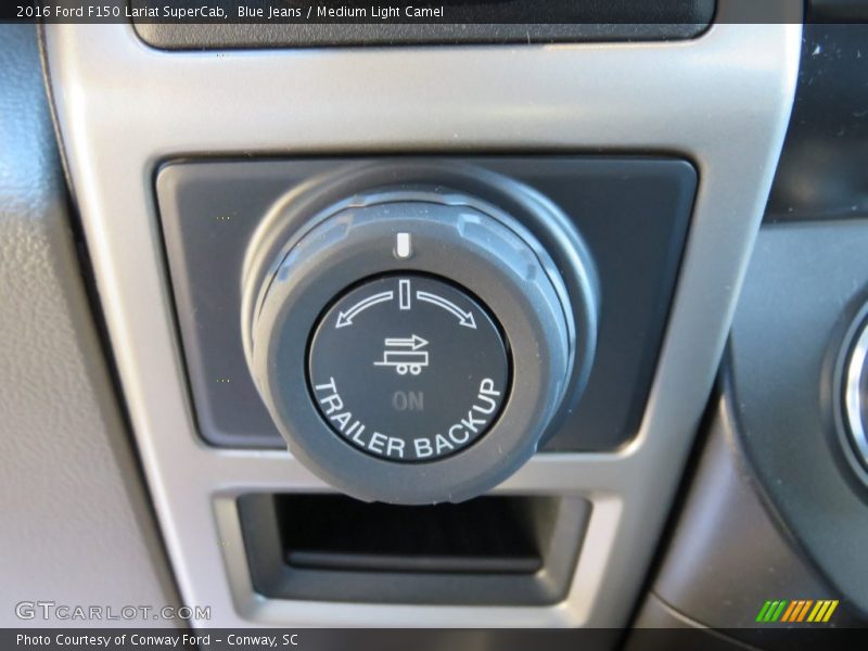 Blue Jeans / Medium Light Camel 2016 Ford F150 Lariat SuperCab