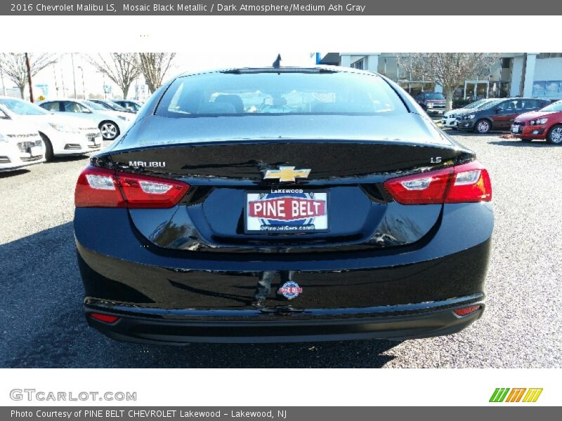 Mosaic Black Metallic / Dark Atmosphere/Medium Ash Gray 2016 Chevrolet Malibu LS