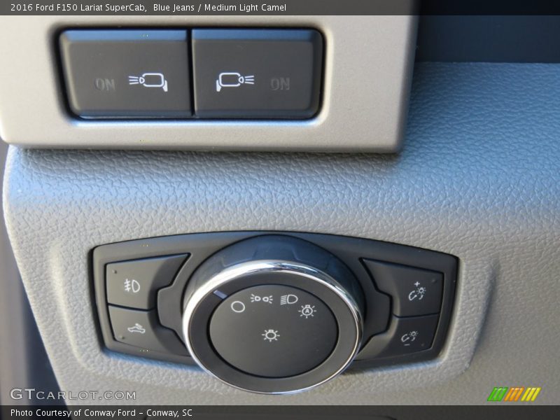 Blue Jeans / Medium Light Camel 2016 Ford F150 Lariat SuperCab
