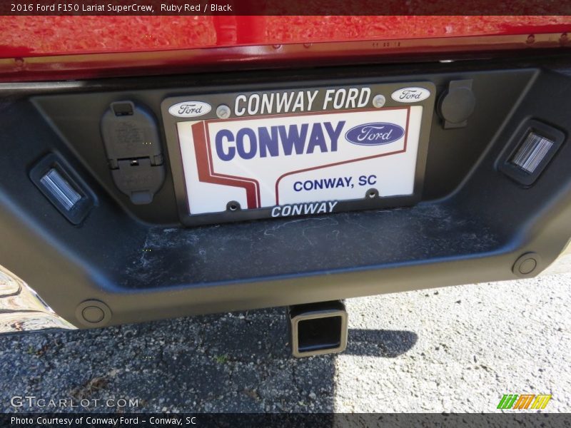 Ruby Red / Black 2016 Ford F150 Lariat SuperCrew