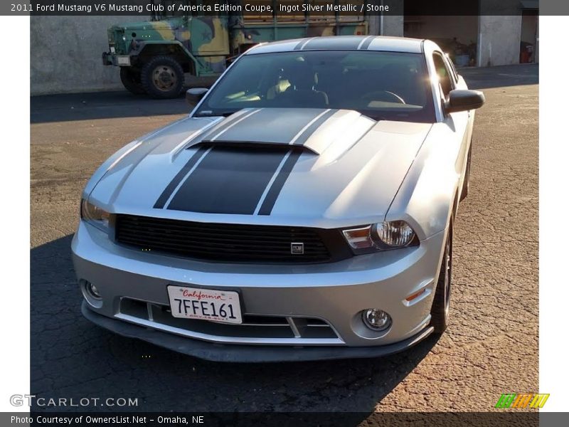 Ingot Silver Metallic / Stone 2011 Ford Mustang V6 Mustang Club of America Edition Coupe