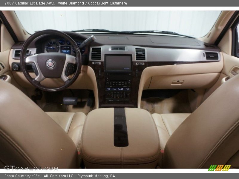 White Diamond / Cocoa/Light Cashmere 2007 Cadillac Escalade AWD