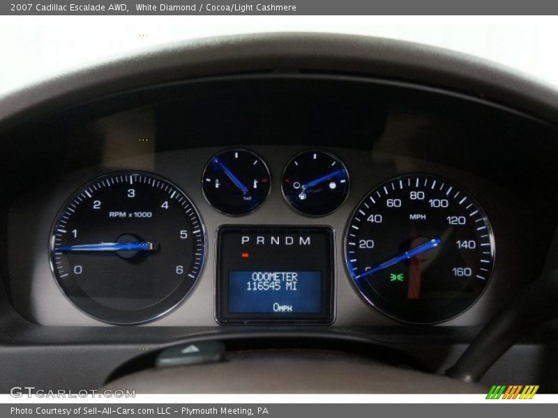 White Diamond / Cocoa/Light Cashmere 2007 Cadillac Escalade AWD