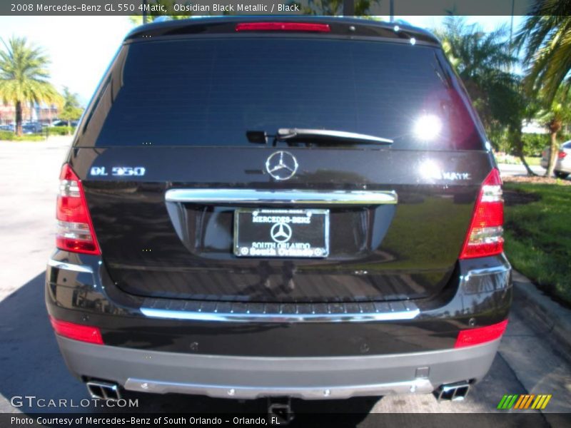 Obsidian Black Metallic / Black 2008 Mercedes-Benz GL 550 4Matic