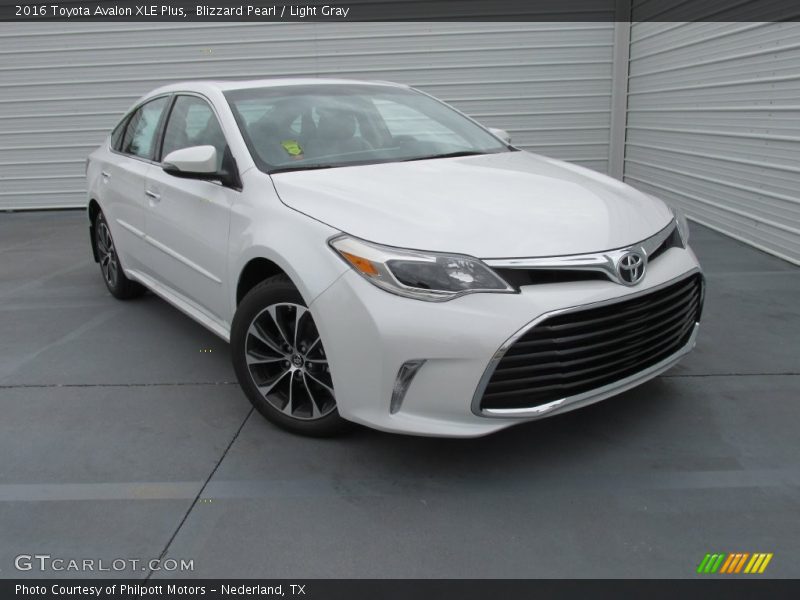 Blizzard Pearl / Light Gray 2016 Toyota Avalon XLE Plus