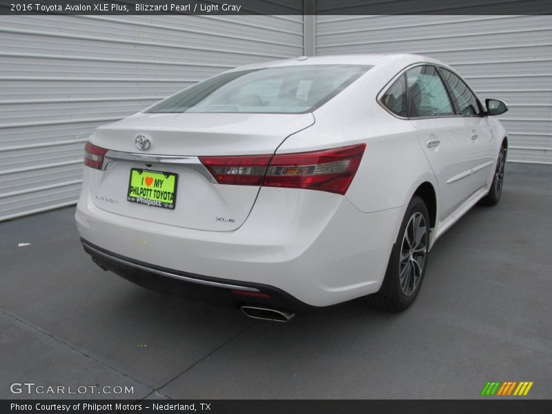 Blizzard Pearl / Light Gray 2016 Toyota Avalon XLE Plus