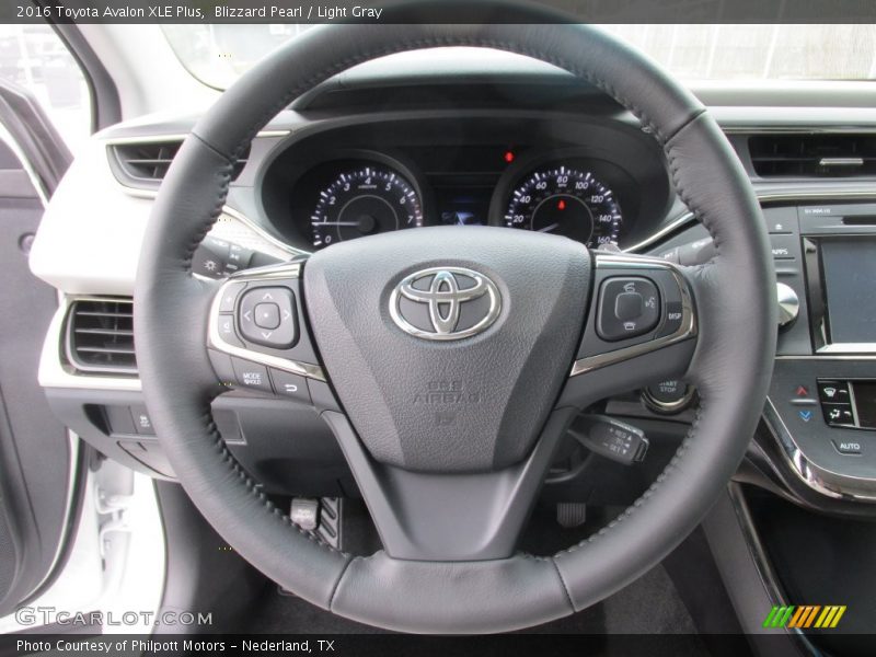 Blizzard Pearl / Light Gray 2016 Toyota Avalon XLE Plus