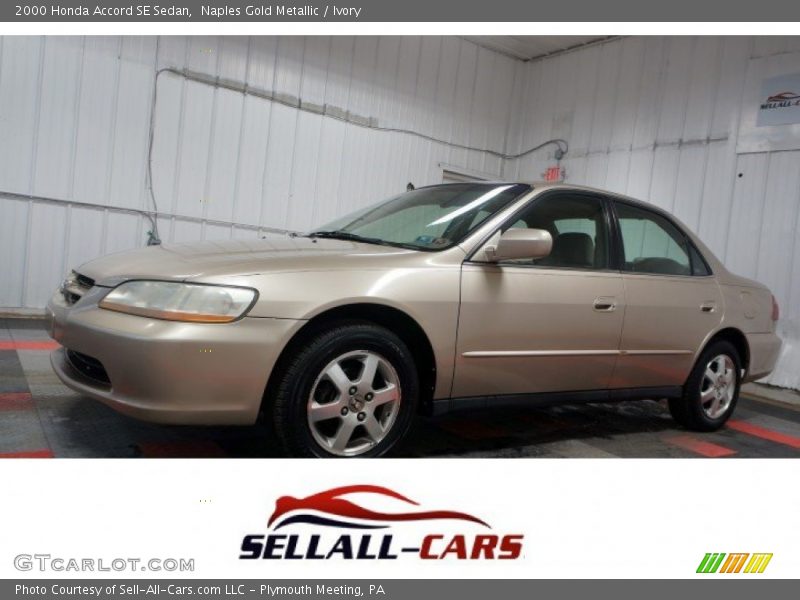 Naples Gold Metallic / Ivory 2000 Honda Accord SE Sedan