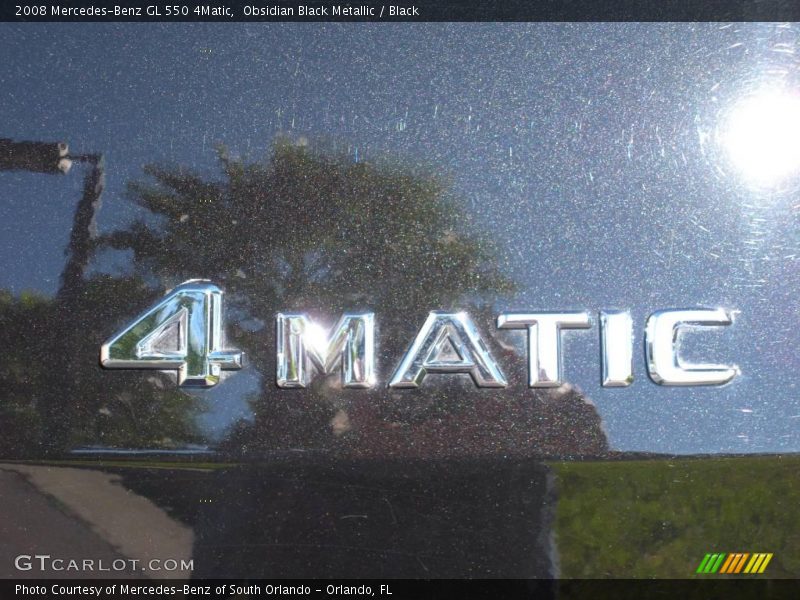 Obsidian Black Metallic / Black 2008 Mercedes-Benz GL 550 4Matic
