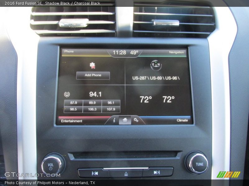 Shadow Black / Charcoal Black 2016 Ford Fusion SE