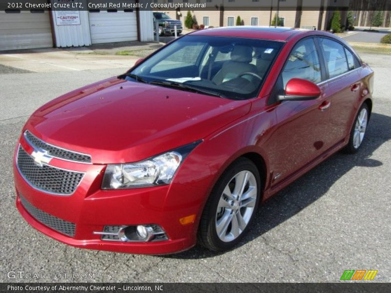 Crystal Red Metallic / Cocoa/Light Neutral 2012 Chevrolet Cruze LTZ