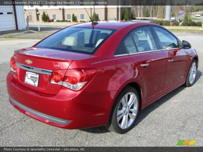 Crystal Red Metallic / Cocoa/Light Neutral 2012 Chevrolet Cruze LTZ